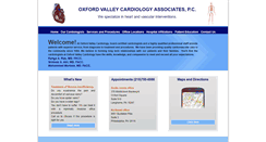 Desktop Screenshot of oxfordvalleycardiology.com